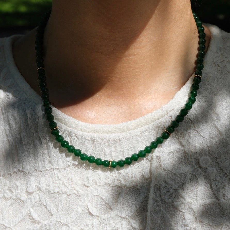 Mossa-halsband - Jade