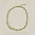 Halsband Glänta - Vit Kvarts & Peridot