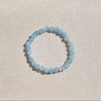 Nereid-armband – Akvamarin och sötvattenspärlor